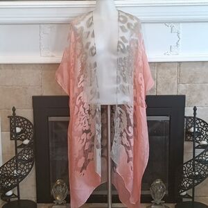 Jessica McClintock kimono shawl free size mid calf length hem